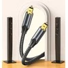 Vention optical audio cable, braided, 10 m, Juodas