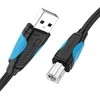 Vention USB 2.0 A kištukinis USB-B kištukinis spausdintuvo kabelis Ventiliacija VAS-A16-B500 5m Juodas PVC