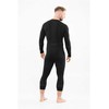 VIKING Gary 3/4 Set Bamboo men's underwear, dydis L, juodas