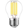 Visional G45 LED Filament Bumba E27 4W 3000K 520lm Regulējama caurspīdīga stikla 220–240V RA>80