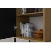 Top E Shop KAMARO 2DK SLIM/GL ĄŽUOLO ARTISAN vitrina