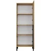Top E Shop KAMARO 2DK SLIM/GL ĄŽUOLO ARTISAN vitrina