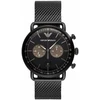 VYRŲ LAIKRODIS EMPORIO ARMANI AR11104 - AVIATOR (zi020b) + DĖŽUTĖ