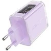 Sieninis įkroviklis Acefast A45, 2x USB-C, 1xUSB-A, 65W PD (violetinė)