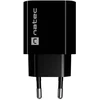 WALL CHARGER NATEC RIBERA 1X USB-A + 1X USB-C 20W Juodas