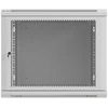 Prie sienos montuojama rack spintelė 19" 9U 600x600 pilkos spalvos perforuotos durelėmis Lanberg (plokštos konstrukcijos)