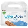 WATER WIPES WATERWIPES DRĖGNOS SERVETĖLĖS, 4 PAKUOTĖS PO 60 VNT., BIODEGRADABLE
