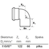 Vidaus kanalizacijos alkūnė Wavin Optima, d110, 88°