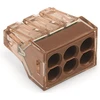 Laidų jungės Wago 773-606, 6 x 1,5-4 mm², 5 vnt.