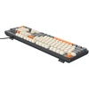 su laidu klaviatūra QWERTY Hoco GM61 tri-color (baltas, pilkas, oranžinis)
