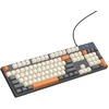 su laidu klaviatūra QWERTY Hoco GM61 tri-color (baltas, pilkas, oranžinis)