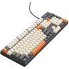 su laidu klaviatūra QWERTY Hoco GM61 tri-color (baltas, pilkas, oranžinis)