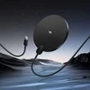 Canyon Belaidis įkroviklis Hoco 15W su USB C laidu ir skaitmeniniu ekranu CW62 juodas