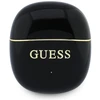 Guess Auksinė Line Glossy Classic Logo TWS belaidės ausinės juodos spalvos