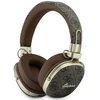 Ausinės Guess Bluetooth ENC Metal 4G Script Logo rudos spalvos