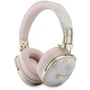 Ausinės Guess Bluetooth ENC Metal 4G Script Logo rožinės spalvos