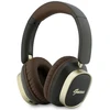 Ausinės Guess Bluetooth ENC Rectangle Metal Script rudos spalvos