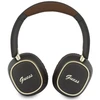 Ausinės Guess Bluetooth ENC Rectangle Metal Script rudos spalvos