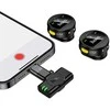 Belaidžiai mikrofonai 2in1 „Lightning“ / USB C Hoco L22 juodas