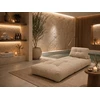 WOBA beige pouffe-mattress