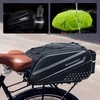 Wozinsky Bike Trunk Bag with Long Strap and Expandable Side Pockets - Juodas