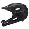 Dviratininko šalmas fullface Wozinsky su odpinanym daszkiem lekki 57-62 cm - juoda