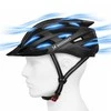 Wozinsky MTB dviračio šalmas su nuimamu skydeliu ir galiniu USB žibintu M - Juodas