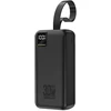 Wozinsky W8-W 30000 mAh 30W Powerbank 2x USB-A and USB-C with Flashlight - Juodas