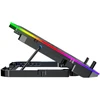 Wozinsky WDCX-A26 NitroCool RGB Gaming Nešiojamas kompiuteris Cooling Pad - Juodas