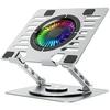 Wozinsky WDCX-X16-AS CoolBase RGB 360° cooling stand for laptop and tablet - sidabrinis