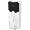 Wozinsky WFC-15W 20000mAh 22.5W PD20W Powerbank with Built-in Lightning and USB-C Cables - Baltas