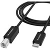 Wozinsky WKDDY2S USB-B - USB-C kabelis 2 m - juodas
