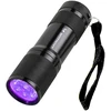Wozinsky WLD-9L IP65 UV Flashlight for Trace Detection - Juodas