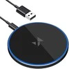Wozinsky WLI-01Y 15W Qi indukcinis įkroviklis su USB-C laidu – juodas