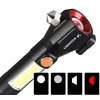 Wozinsky WLR-31 5W 500lm CREE 3-in-1 Multifunction Flashlight with Glass Breaker and Seat Belt Cutter - Juodas