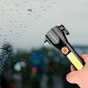 Wozinsky WLR-31 5W 500lm CREE 3-in-1 Multifunction Flashlight with Glass Breaker and Seat Belt Cutter - Juodas