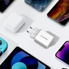Wozinsky WLS-20W 20W USB-A USB-C Wall Charger with 1m USB-C - USB-C Cable - Baltas