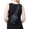 Wozinsky WMS-W1 Unisex Mini Shoulder Bag Atsparus vandeniui Dual-Compartment for Phone - Juodas