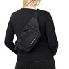Wozinsky WSB-W1 unisex shoulder bag with adjustable strap, waterproof - juodas