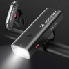 Wozinsky WSBLB2 Front (400 lm) and Rear USB-C Bike Light Set – juodos spalvos