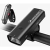 Wozinsky WSBLB2 Front (400 lm) and Rear USB-C Bike Light Set – juodos spalvos