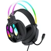 Wozinsky WSG-1118 Ausinės su laidu Žaidimams su mikrofonu ir RGB Backlight - Juodas