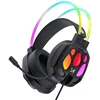 Wozinsky WSG-1118 Ausinės su laidu Žaidimams su mikrofonu ir RGB Backlight - Juodas
