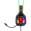 Wozinsky WSG-1118 Ausinės su laidu Žaidimams su mikrofonu ir RGB Backlight - Juodas