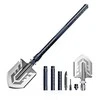 Wozinsky WSS-211 survival bushcraft shovel multifunctional knife breaker flint whistle harpoon 21 in 1 - pilka