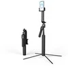 Wozinsky WST-360YS Selfie Stick with Tripod Function with 360° AI Auto Face Tracking Gesture Control – juodos spalvos