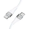 Wozinsky WSTCC2 USB-C / USB-C PD 65W laidas 2 m - baltas