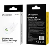 Wozinsky WWC-35W GaN USB-A + USB-C Wall Charger - Baltas