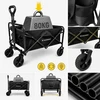 Wozinsky WZP-80 beach, tourist, garden, durable, wide wheels, iki 80 kg - juodas