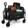 Wozinsky WZP-80 beach, tourist, garden, durable, wide wheels, iki 80 kg - juodas